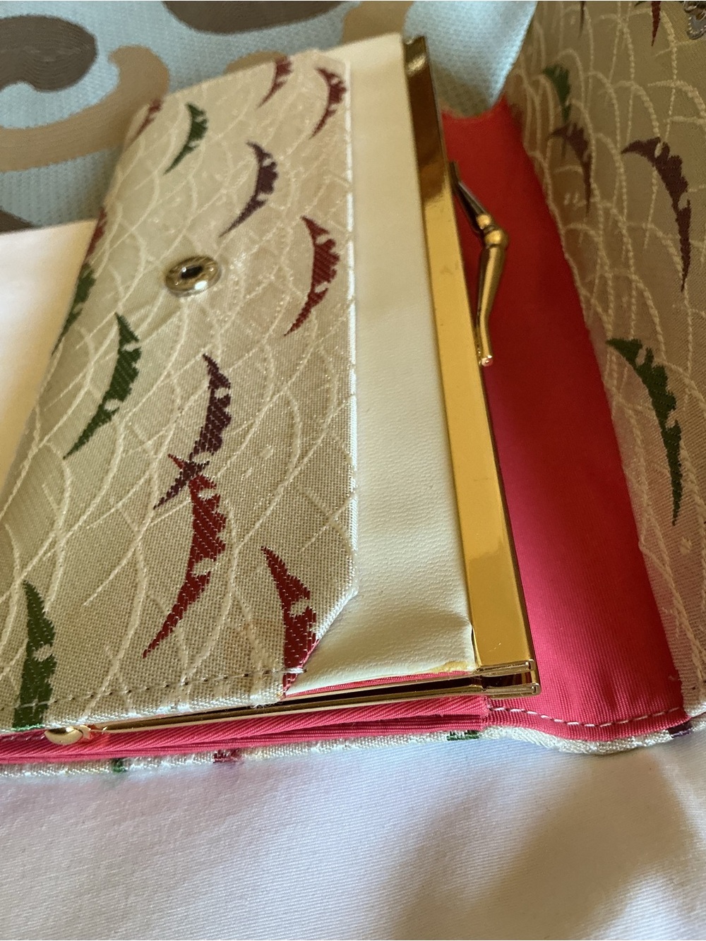 Shiseido Vintage japanese print kiss lock wallet - Picture 6 of 7